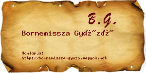 Bornemissza Győző névjegykártya